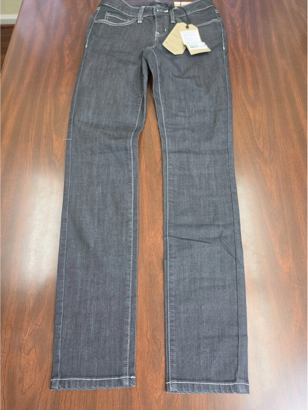NWT prAna Kayla Jean Womens Size 00 Black Stretch Denim Outdoor Heritage Casual